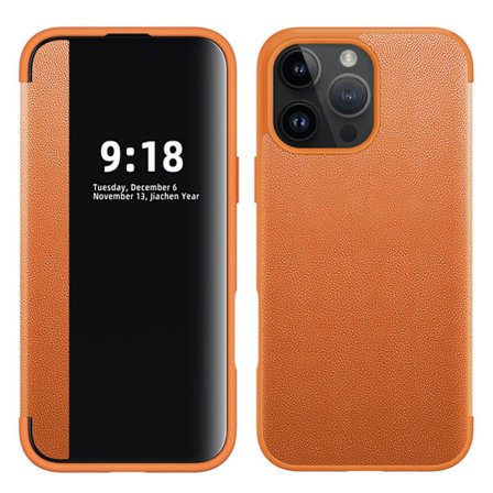 iPhone 16 Pro Fodral - Elegant Design med Smart Fönster!