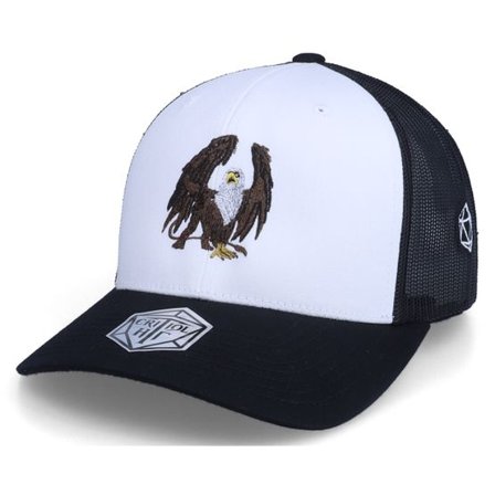 Critiql Hit - Vit trucker Keps - Royal Griffin D20 Black/White Trucker @ Hatstore