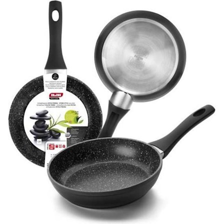 Stekpanna - IBILI - Natura - 16 cm - Aluminium - Non-stick i stenstil - Induktionskompatibel