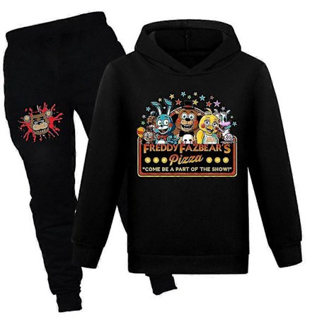 Barn Five Nights At Freddy's Träningsset Hoodie Sweatshirt Sweatpants Outfits