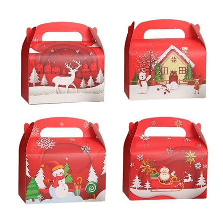 8 stk. godteripose julepapirboks 8 STK-BLANDET PAKKE 8 STK-BLANDET