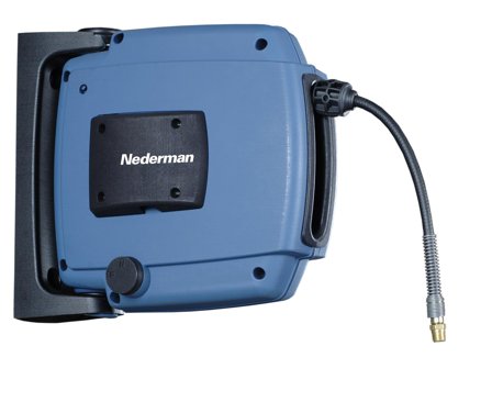 Nederman 30830230 Slangetrommel Ø 3/8" x 10 m, luft/vann, Maskintilbehør & forbruk
