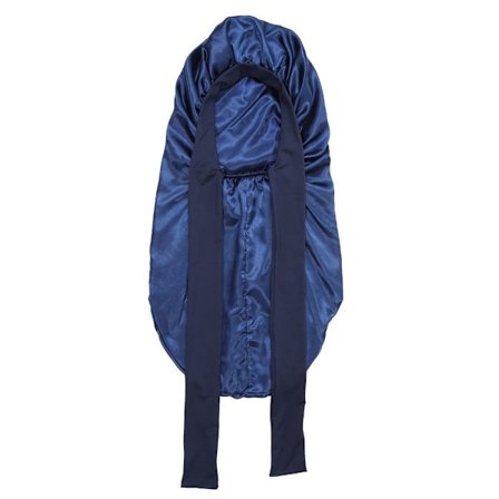 Satin Hårhette Lang Hodeplagg NAVY