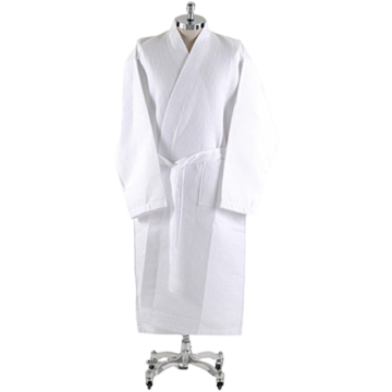 Badekåpe 120cm Piquet Hvit