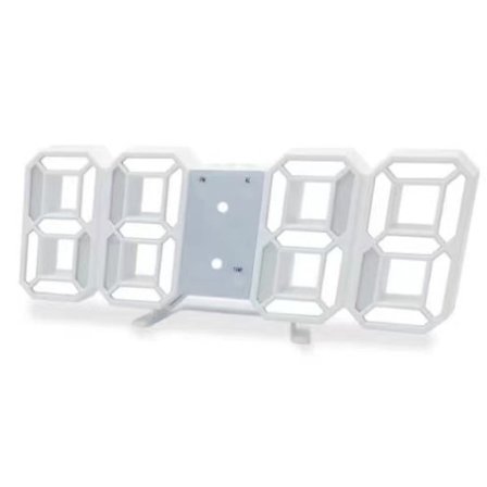 3D digital väckarklocka, vägg LED digital klocka