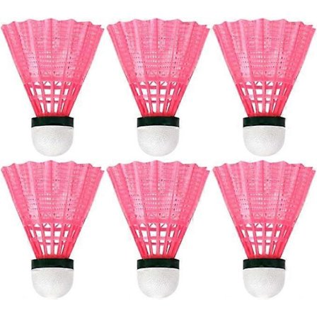 Badminton Badminton Sport Plast Badminton Stabil Hållbar Sport Träning Badminton(Röd)(6st)
