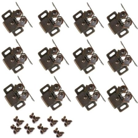 12 kappaleen kaapin salpa, kaksoisrullalukot, ovien salvat, kiillotettua messinkiä, oven salvat, sulkimet, ovet, kaapit, laatikko