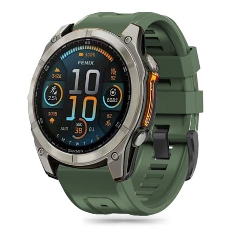 Tech-Protect Garmin Fenix 20 mm Armband Silicone Military Green