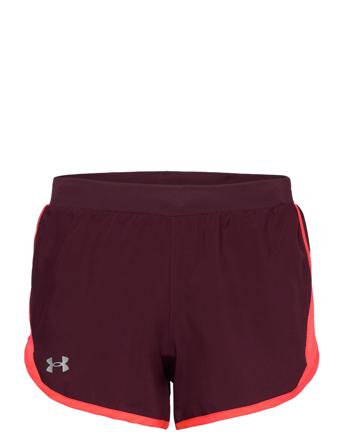 Ua Fly By 2.0 Short Shorts Sport Shorts Burgunder Under Armour*Betinget Tilbud