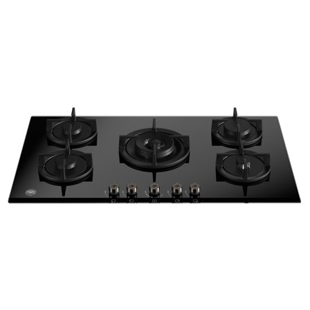 Bertazzoni Professional P905CPROGNE gasskokeplate 90 cm, svart' - 'Sort, glass