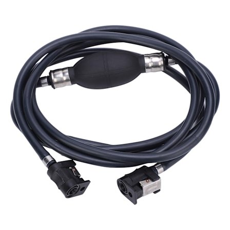 Silikone Påhængsmotor Ekstern Slange Olie Rør Universal Type Tilbehør Sort