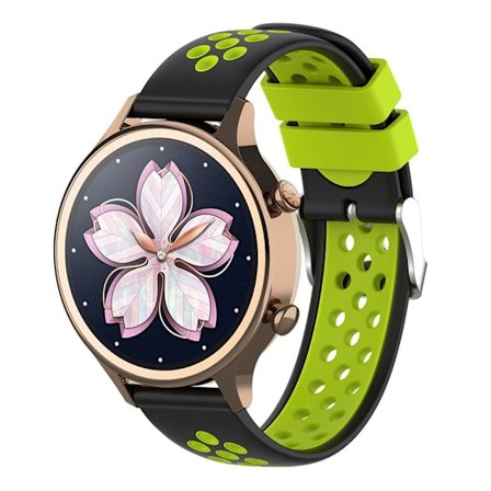 Sportarmband Samsung Galaxy Watch 5 40/44/Pro 45mm Svart/Grön