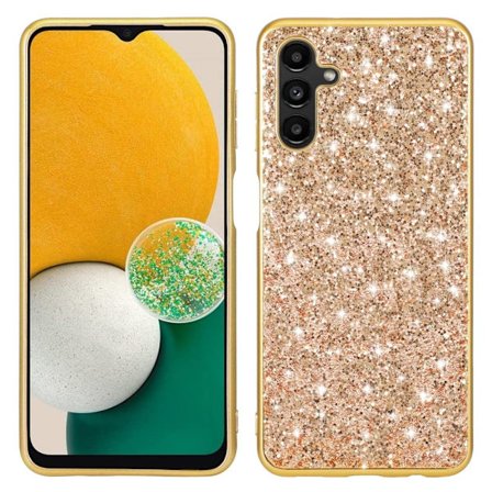 Glitter Samsung Galaxy A54 Suojakotelo - Kulta