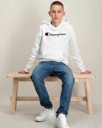 Champion Hooded Sweatshirt Weiß Hoodies/Kapuzenpullover Jungen - Kids Brand Store