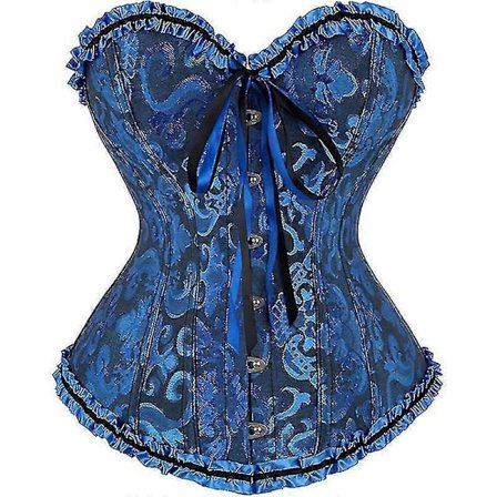 Dame Snøring Bak Sexy Blomster Korsett For Kvinner Undertøy Byste Topp Pluss Størrelse-lingling}