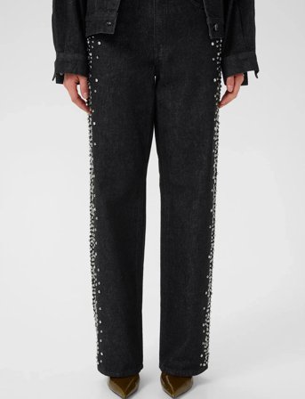 Gestuz Gzleei Hw Wide Jeans - Black - 32