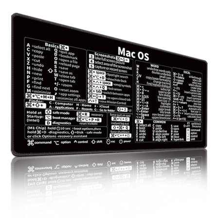 Excel Snarveisknapper Musematte, Utvidet Stor Snarveismusematte, PC Office Regneark Tastaturmatte, Sklisikker Sydd Kant 400*900*2Mm