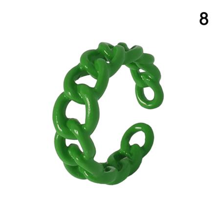 Ringar För Kvinnor Mode Geometrisk Grön Justerbar Bohemian Cou