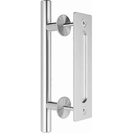 Usynlig skyvedørhåndtak i rustfritt stål for 12-tommers skyvedør i tre ECC