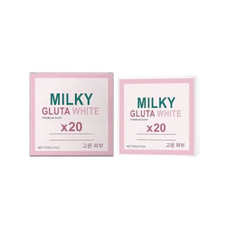 1-3x Milky Gluta White Tvål, 70g Gluta Milk Whitening Tvål, Gluta Milk Tvål, Vit Tvål för ansikte och kropp, djuprengöring och exfoliering
