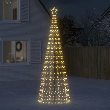 vidaXL LED juletre med plugger 570 LED varmhvit 300 cm