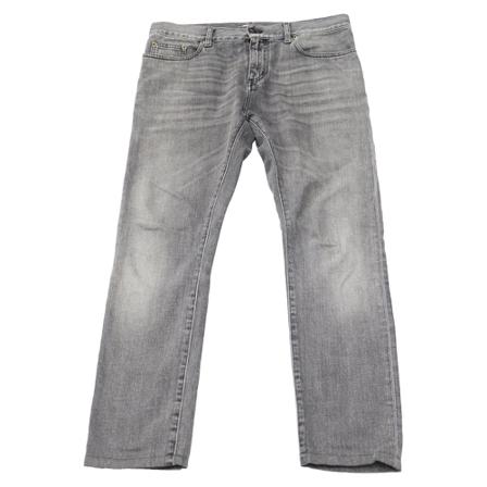 Saint Laurent Vintage Pre-Owned Slim-Fit Jeans Grå, Herre