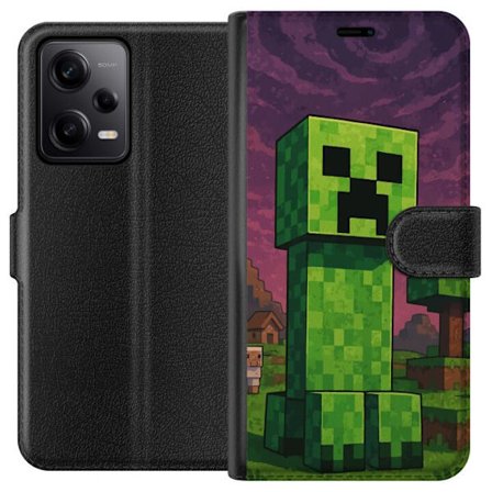 Yhteensopiva Lompakkokotelo Xiaomi Redmi Note 12 Pro Romanttinen ramadan-kuvaus kukilla, lyhdyillä, tähdillä ja puolikuun muodossa pehmeissä paste