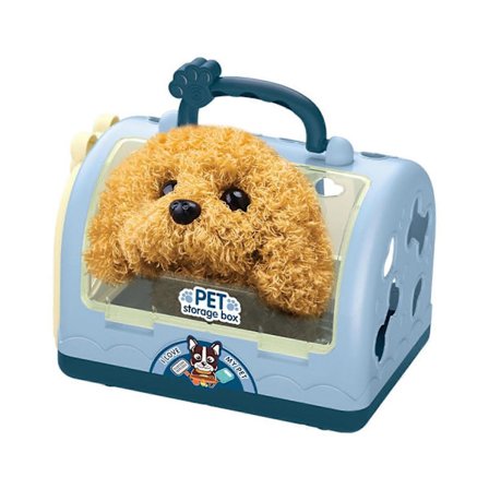 Sødt Hvalpehus Legetøj Børn Kæledyrshus Plys Legetøj Kreativ Plysdukke Gaver