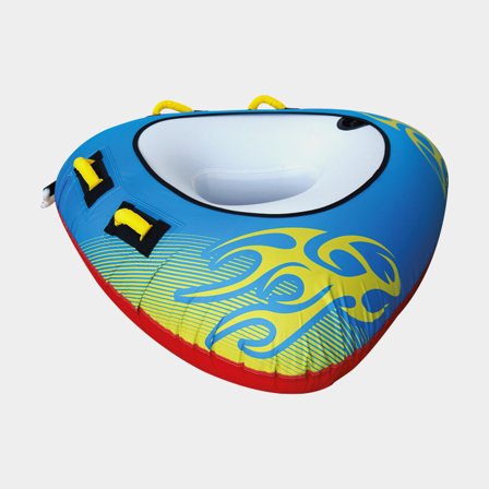 Tube 1852-Marine Wet N Wild, Ø137 cm, 1 Person, blau/gelb + Tubeschleppleine + Handpumpe - Boot