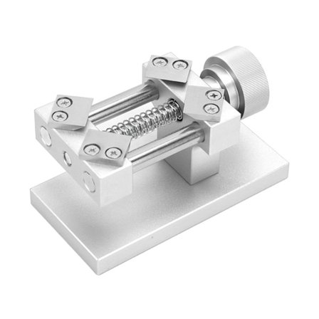 Verktøy for fjerning av klokkeinnfatning med 4 herdede blader, kraftig kompresjonsfjær, rustfritt stål, verktøy for åpning av klokkeinnfatning, sølv