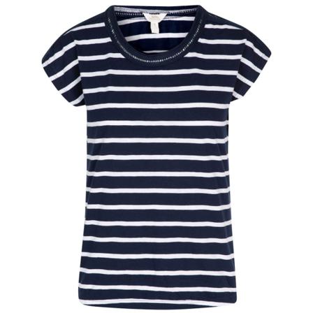 Trespass Dam/dam Moor Stripe T-shirt Xxl Marin/vit