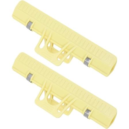 2 stk Fiolin Notklipp Musikk Sideholder Notklipp Klemme Notklipp Faste Klemmer Instrument Tilbehør for Hjem Kontor Klasserom Gul
