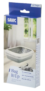 Savic - Bag it Up søppelposer gjennomsiktige Medium - Katt - Kattedo & kattetoalett - Toalett-tilbehør & kattespader - ZOO.no