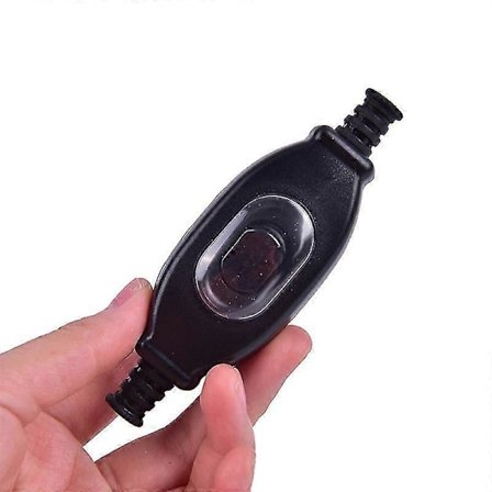 Vandtæt Inline Afbryder Ledningsafbryder IP65 Rund Ledningskontakt Dobbelt Afbryder