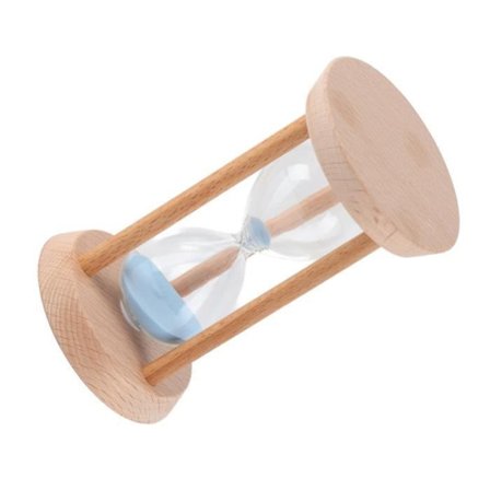 HURRISE Sand Timglas Timer Liten Rund Trä Tre-kolumn Timglas Timglas Sand Timer Linne Center
