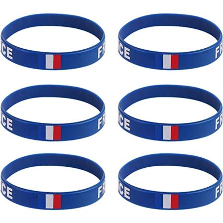 6 stk. Silikon Sports Armbånd Armbånd 2022 VM (Frankrike)