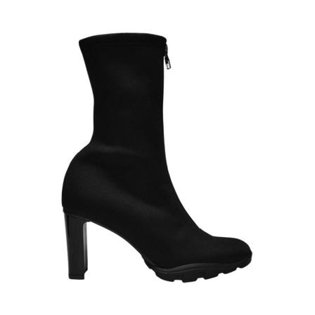 Alexander McQueen, Scuba Soft Boots in Czarny Canvas Czarny, Kobieta, Rozmiar: 40 EU