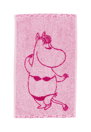 Arabia Mumin handduk 30x50 Snorkfröken rosa GOTS Badrumstextilier CM
