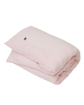 Lexington Icons baby pinpoint duvet pink/white