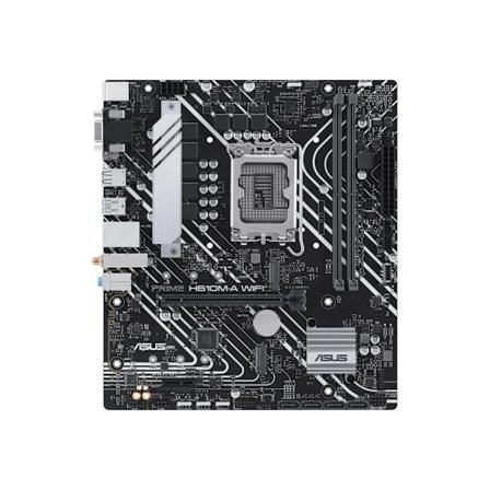 ASUS PRIME H610M-A WIFI , Prosessorfamilie Intel H610, Prosessorsokkel 1 x LGA1700-sokkel, 2 DIMM-spor - DDR5, ikke-ECC, ubuffret, Støttede harddiskgr