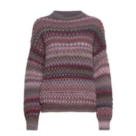 Noella Round-neck Strik Lilla, Dame Striktrøjer, Størrelse: L/Xl