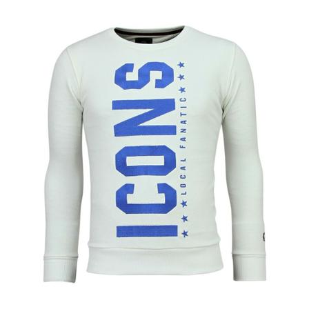 Local Fanatic - Tröjor - Vit - Herr - Storlek: 2xl, Herr, Storlek: 2XL