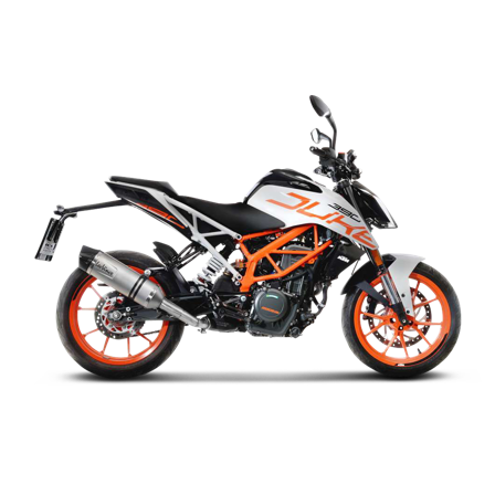 LeoVince LV One EVO Stainless Steel/ Carbon Fiber Slip-On - KTM RC 390 2017-2020