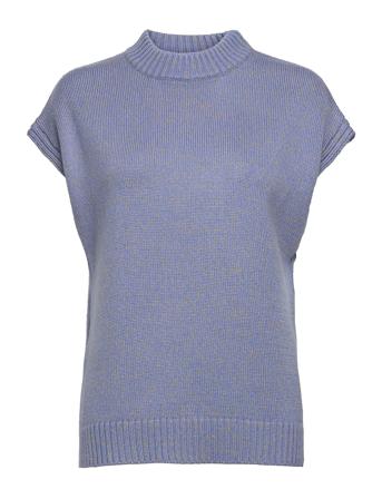 Srtracy T-Neck Vest Knit Blue Soft Rebels