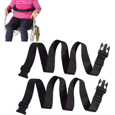2 st Rullstolsbälte, 160 cm Justerbart Rullstolsbälte Spänne Scooter Bälte Säkerhetsbälte Förlängare Rullstolsbälte