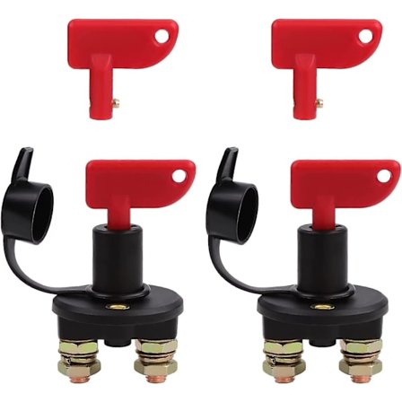 2 Pak 12v/24v Bilbatteri Isolator Afbryder Strøm Afbryder Nødsituation Switch