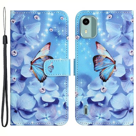 For Nokia C12 4G/C12 Pro/C12 Plus Stående Läder Plånboksfodral 3D Mönster Tryck Telefonfodral