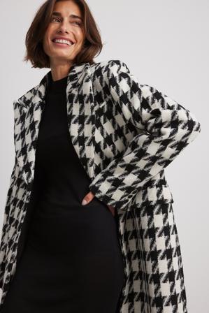 Paola Cossentino x NA-KD Manteau à motif - Manteaux - CheckeRouge - EU 36