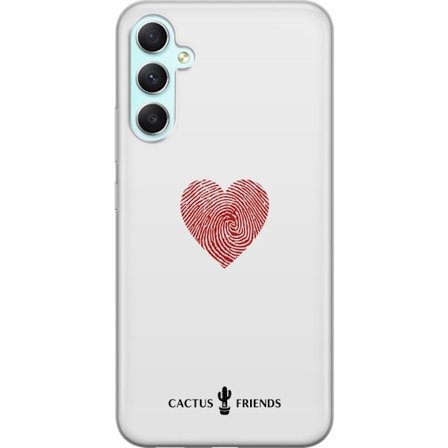 Kompatibel Mobilcover til Samsung Samsung Galaxy A34 Cactus and Friends - Fingerprint Love
