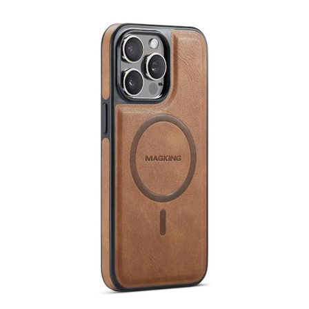 Hot tilbud til lav pris! Nyt kompatibelt læderetui til mobiltelefon med kortplads og trådløs opladning - Glad